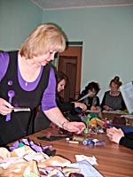 Ведущая семинара Т. В. Половцева во время мастер-класса